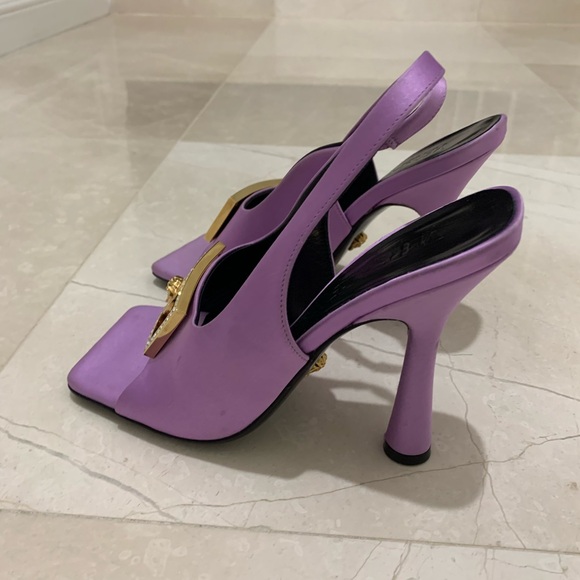 Versace Frame Slingback Sandal Size 37.5 - Picture 3 of 12